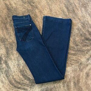 7 For all Mankind dojo dark wash jeans